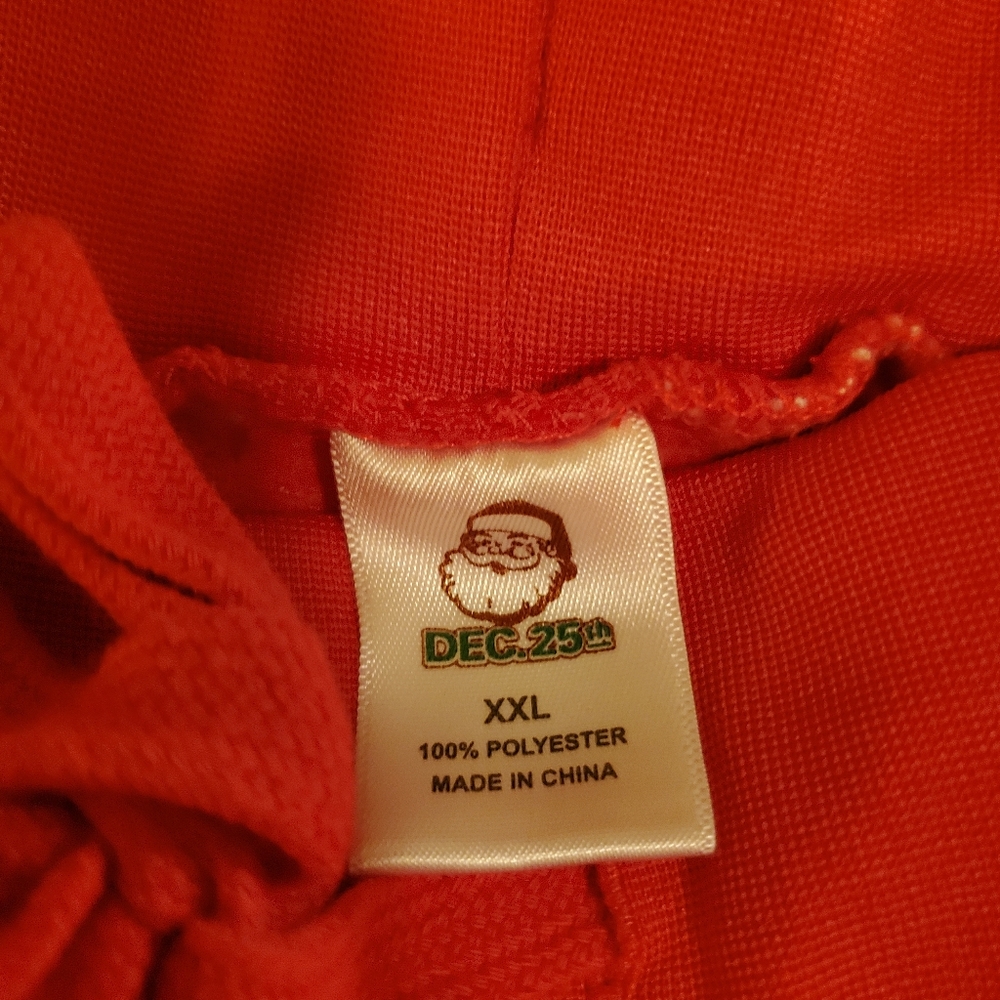 Merry Christmas ya filthy animal  lounge/sleep mens pants.Men's XXL. Red & white - Picture 2 of 6